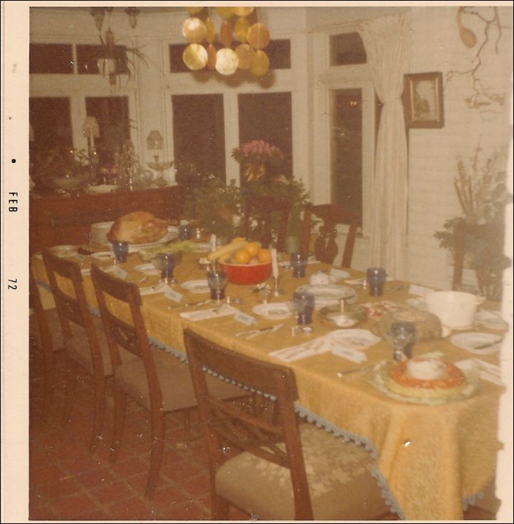 376  4415 Fremont House 1971 Dining table thanksgiving